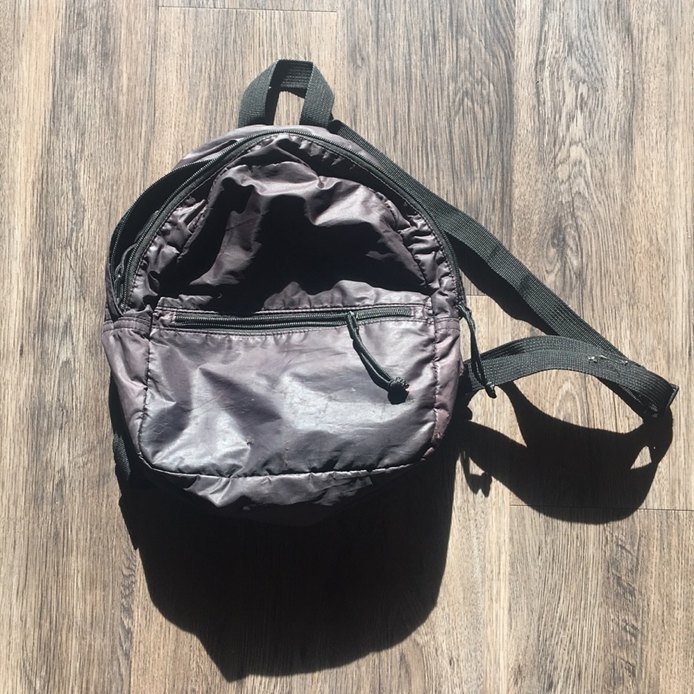 Black mini backpack